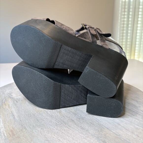 FreeBird By Steven Ali Women's Brown Leather Sandals Mules Shoes US Size 9 - Picture 8 of 13